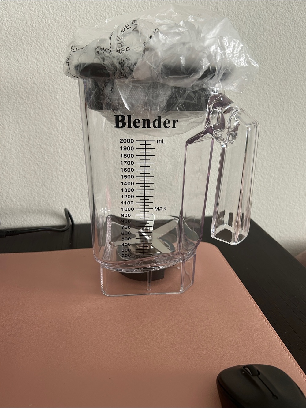 Cranddi Clear Plastic Blender replacement Jar k80